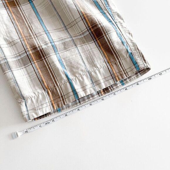 Levi's Mens Shorts Authentic Red Tab Plaid Pattern Zip Casual Multicolored Sz 31 - Picture 8 of 9